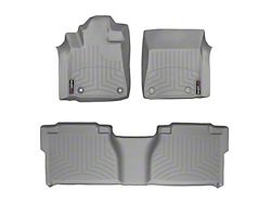 Weathertech DigitalFit Front and Rear Floor Liners; Gray (12-13 Tundra Double Cab)
