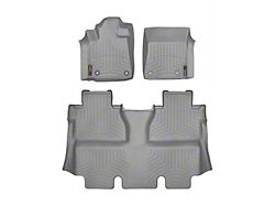 Weathertech DigitalFit Front and Rear Floor Liners; Gray (14-21 Tundra CrewMax)