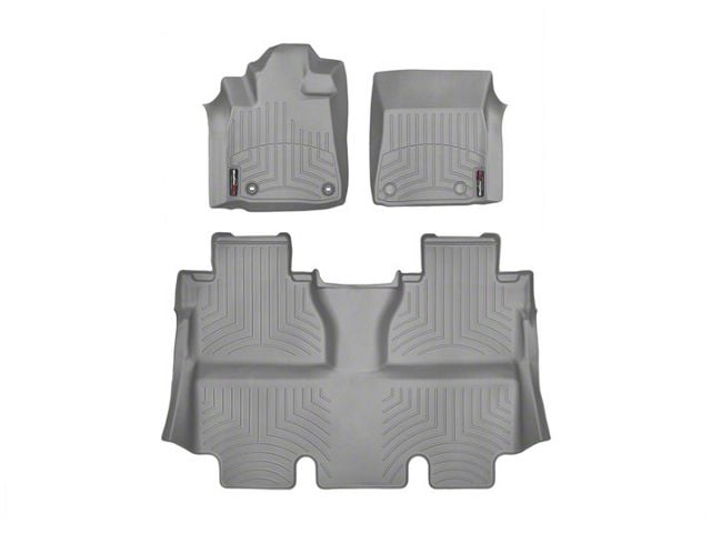 Weathertech DigitalFit Front and Rear Floor Liners; Gray (14-21 Tundra CrewMax)