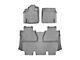 Weathertech DigitalFit Front and Rear Floor Liners; Gray (14-21 Tundra CrewMax)