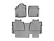 Weathertech DigitalFit Front and Rear Floor Liners; Gray (14-21 Tundra Double Cab w/o Underseat Storage)