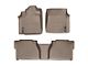 Weathertech DigitalFit Front and Rear Floor Liners; Tan (07-11 Tundra Double Cab)