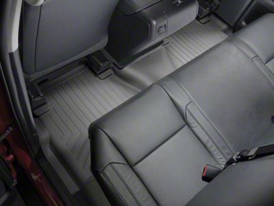 Weathertech DigitalFit Rear Floor Liner; Black (14-21 Tundra Double Cab w/o Underseat Storage Box)