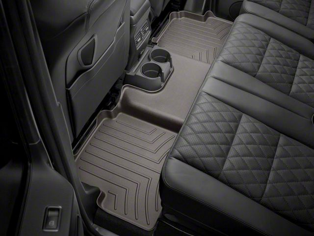 Weathertech Rear Floor Liner HP; Cocoa (14-21 Tundra CrewMax)