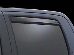 Weathertech Side Window Deflectors; Rear; Dark Smoke (07-21 Tundra CrewMax)