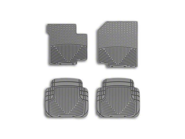 Weathertech All-Weather Front Rubber Floor Mats; Gray (87-95 Jeep Wrangler YJ)