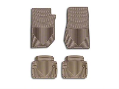 Weathertech All-Weather Front Rubber Floor Mats; Tan (07-18 Jeep Wrangler JK)