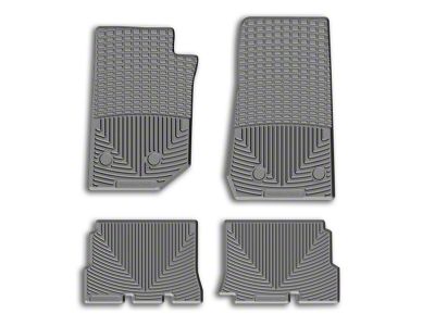 Weathertech All-Weather Rear Rubber Floor Mats; Gray (14-18 Jeep Wrangler JK 4-Door)