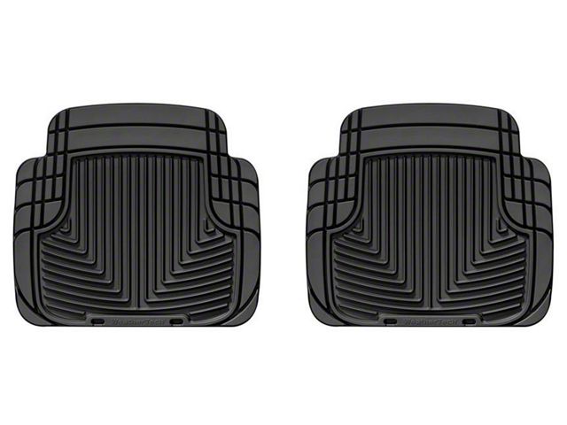 Weathertech All-Weather Rear Rubber Floor Mats; Black (87-06 Jeep Wrangler YJ & TJ)