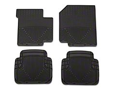 Weathertech All-Weather Front and Rear Rubber Floor Mats; Black (87-95 Jeep Wrangler YJ)