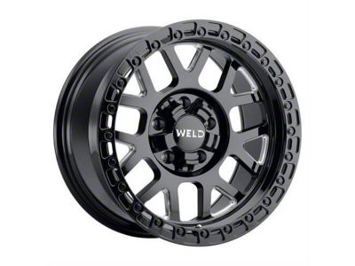 Weld Off-Road Cinch Gloss Black Milled 6-Lug Wheel; 20x10; -18mm Offset (04-15 Titan)