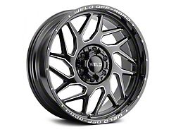 Weld Off-Road Fulcrum Gloss Black Milled 6-Lug Wheel; 20x9; 20mm Offset (04-15 Titan)