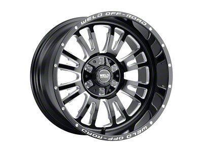 Weld Off-Road Slingblade Gloss Black Milled 6-Lug Wheel; 20x10; -18mm Offset (04-15 Titan)