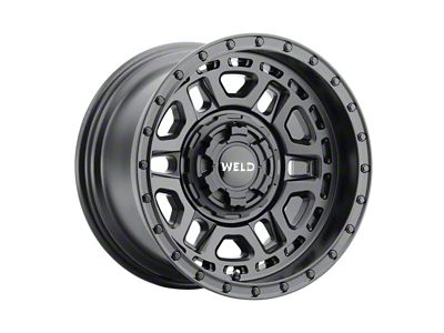 Weld Off-Road Crux Satin Black 6-Lug Wheel; 17x9; -12mm Offset (05-15 Tacoma)