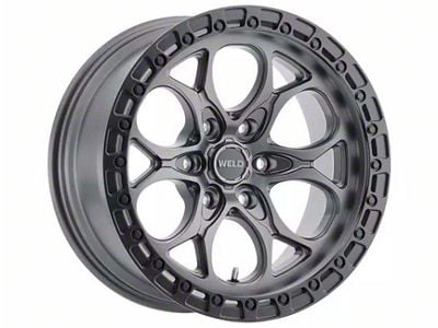 Weld Off-Road Ledge Six Satin Gunmetal 6-Lug Wheel; 18x9; -12mm Offset (05-15 Tacoma)