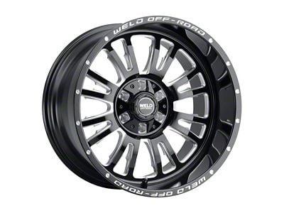 Weld Off-Road Slingblade Gloss Black Milled 6-Lug Wheel; 20x10; -18mm Offset (05-15 Tacoma)