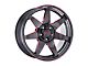 Weld Off-Road Retaliate Gloss Black Milled with Red Accent 5-Lug Wheel; 20x10; -18mm Offset (07-13 Tundra)