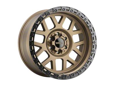 Weld Off-Road Cinch Satin Bronze 6-Lug Wheel; 17x10; -25mm Offset (2024 Tacoma)