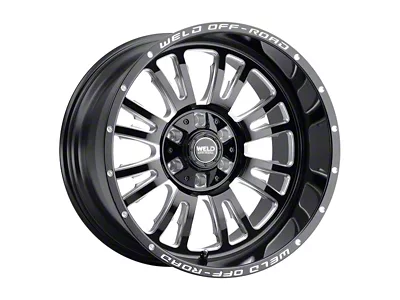 Weld Off-Road Slingblade Gloss Black Milled 6-Lug Wheel; 20x9; 20mm Offset (03-09 4Runner)