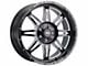 Weld Off-Road Cheyenne Gloss Black Milled 6-Lug Wheel; 22x12; -44mm Offset (21-24 Bronco, Excluding Raptor)