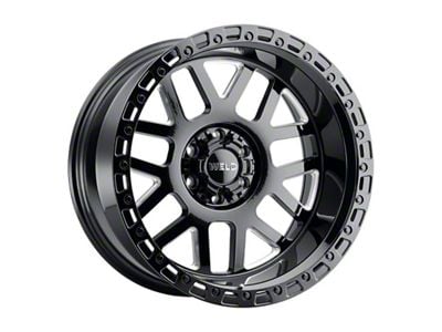 Weld Off-Road Cinch Gloss Black Milled 6-Lug Wheel; 20x10; 13mm Offset (21-24 Bronco, Excluding Raptor)