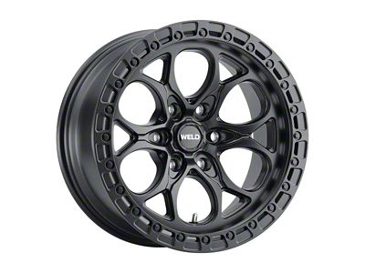 Weld Off-Road Ledge Six Satin Black 6-Lug Wheel; 17x9; 0mm Offset (22-25 Bronco Raptor)