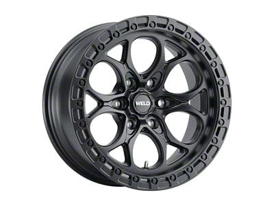 Weld Off-Road Ledge Six Satin Black 6-Lug Wheel; 17x9; -12mm Offset (22-25 Bronco Raptor)