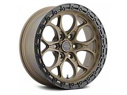 Weld Off-Road Ledge Six Satin Bronze with Satin Black Ring 6-Lug Wheel; 20x10; -18mm Offset (22-24 Bronco Raptor)