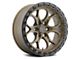 Weld Off-Road Ledge Six Satin Bronze 6-Lug Wheel; 20x9; 20mm Offset (22-24 Bronco Raptor)