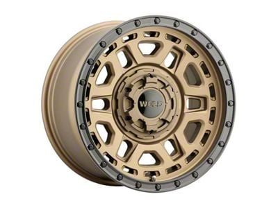 Weld Off-Road Crux Satin Bronze 6-Lug Wheel; 17x9; -12mm Offset (22-24 Bronco Raptor)