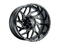 Weld Off-Road Fulcrum Gloss Black Milled 6-Lug Wheel; 20x9; 0mm Offset (22-24 Bronco Raptor)