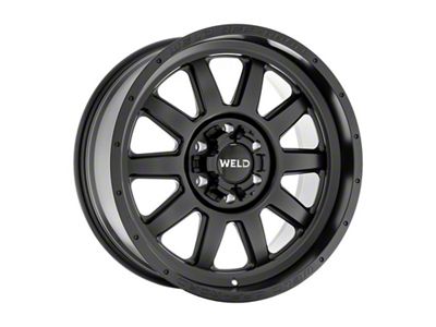 Weld Off-Road Stealth Satin Black 6-Lug Wheel; 20x12; -44mm Offset (21-24 Bronco, Excluding Raptor)