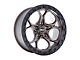 Weld Off-Road Ledge Satin Bronze Wheel; 17x9; -12mm Offset (05-10 Jeep Grand Cherokee WK, Excluding SRT8)