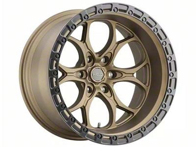 Weld Off-Road Ledge Six Satin Bronze 6-Lug Wheel; 18x9; -12mm Offset (2024 Tacoma)