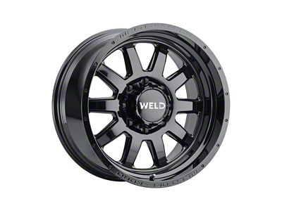 Weld Off-Road Stealth Gloss Black 6-Lug Wheel; 20x10; -18mm Offset (2024 Tacoma)