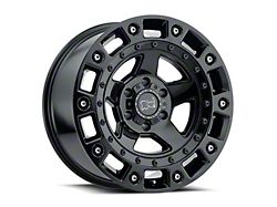 Weld Off-Road Cinch Satin Black with Gloss Black Ring 6-Lug Wheel; 20x9; 0mm Offset (17-24 Titan)