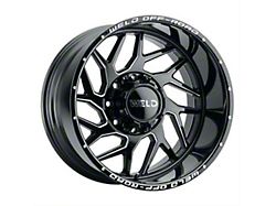 Weld Off-Road Fulcrum Gloss Black Milled 6-Lug Wheel; 20x12; -44mm Offset (22-24 Tundra)