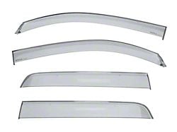 WELLvisors Off-Road Series Taped-on Window Visors Wind Deflectors; Front and Rear; Dark Tint (16-23 Tacoma Double Cab)