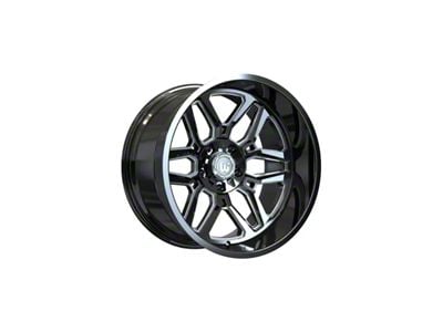 Wesrock Wheels Ranger Gloss Black Milled 6-Lug Wheel; 22x12; -44mm Offset (04-15 Titan)