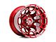 Wesrock Wheels Spur Candy Red Milled 6-Lug Wheel; 22x12; -44mm Offset (04-15 Titan)