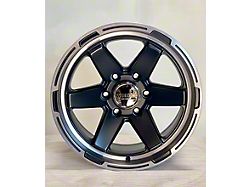 Wesrock Wheels MT-77 Satin Silver with Machined Lip 6-Lug Wheel; 17x9; -18mm Offset (10-24 4Runner)