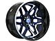 Wesrock Wheels Ranger Gloss Black Milled with Blue Tint 6-Lug Wheel; 20x10; -12mm Offset (10-24 4Runner)