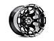 Wesrock Wheels Spur Gloss Black Milled 6-Lug Wheel; 22x12; -44mm Offset (10-24 4Runner)