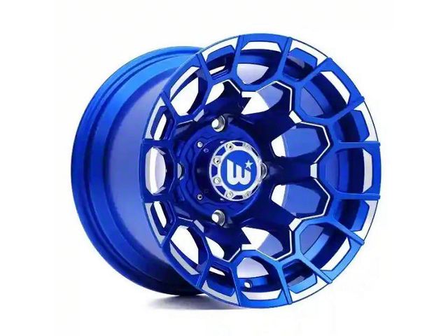 Wesrock Wheels Spur Candy Blue Milled 6-Lug Wheel; 20x10; -12mm Offset (2024 Tacoma)