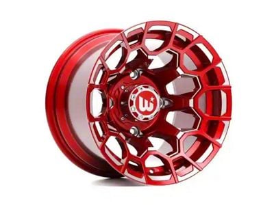 Wesrock Wheels Spur Candy Red Milled 6-Lug Wheel; 20x10; -12mm Offset (2024 Tacoma)
