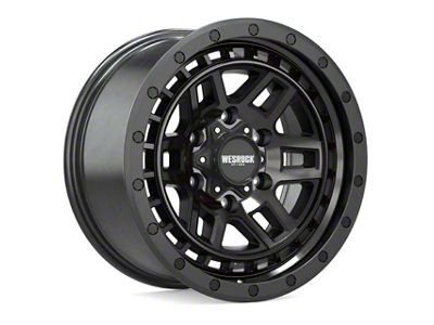 Wesrock Wheels BT-26 Black Machined Wheel; 17x8.5; 20mm Offset (84-01 Jeep Cherokee XJ)