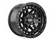 Wesrock Wheels BT-26 Black Machined Wheel; 17x8.5; 20mm Offset (84-01 Jeep Cherokee XJ)