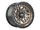 Wesrock Wheels BT-26 Bronze with Black Simulated Beadlock Black Wheel; 18x9; 0mm Offset (76-86 Jeep CJ7)