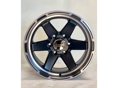 Wesrock Wheels RG-6 Satin Black Dark Tint 6-Lug Wheel; 17x8.5; -12mm Offset (16-23 Tacoma)