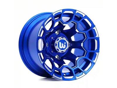 Wesrock Wheels Spur Candy Blue Milled 6-Lug Wheel; 20x10; -12mm Offset (17-24 Titan)